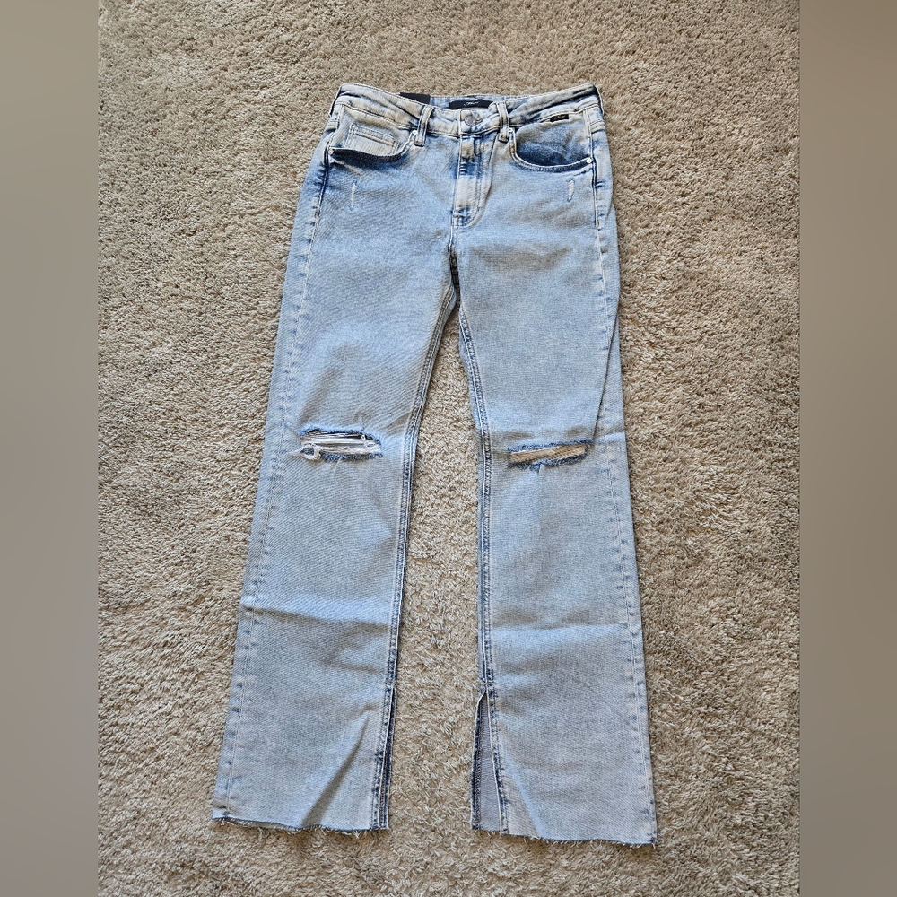 Mavi Maria NWOT Slit High Rise Flare Jeans Womens W29 L30 Blue